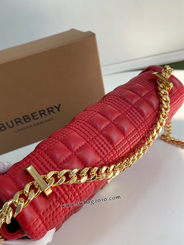 Burberry專門店新款羊皮小號TB蘿拉包 巴寶莉羔羊皮單肩斜挎女包 yxb1213
